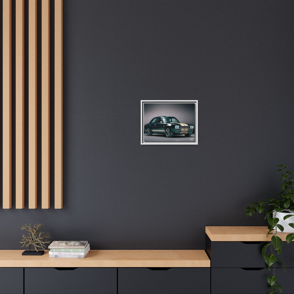 Framed Matte Canvas – Classic Retro Muscle Car Wall Art