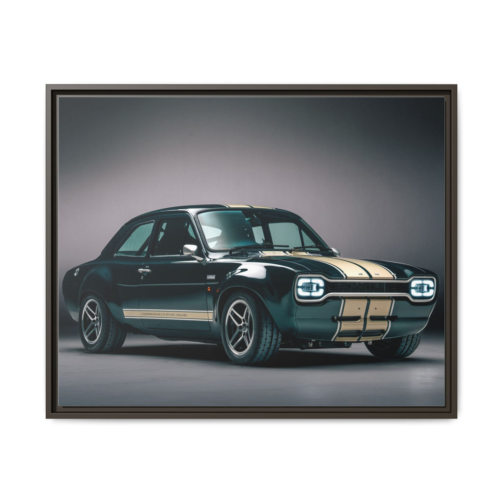 Framed Matte Canvas – Classic Retro Muscle Car Wall Art