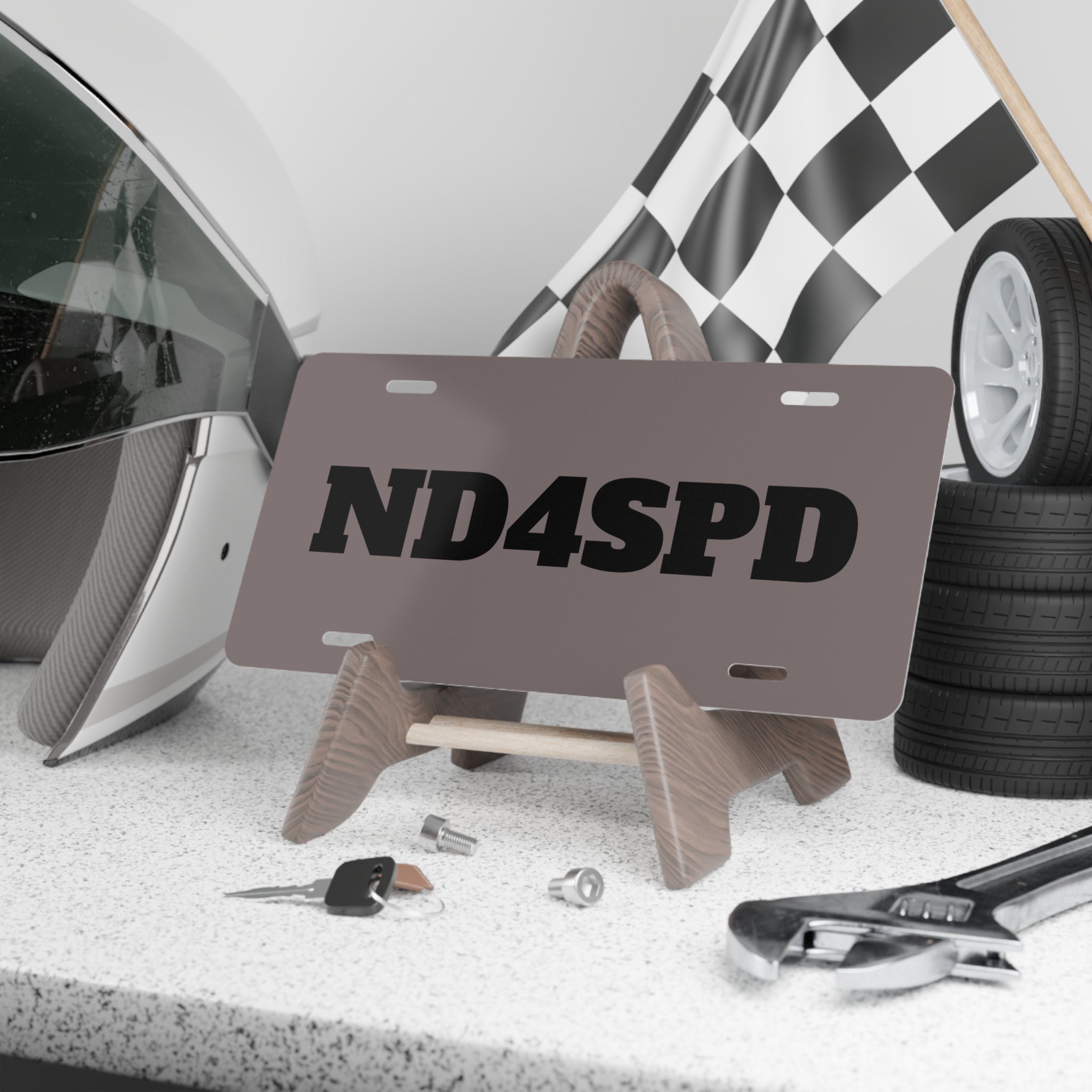 Vanity Plate - 'ND4SPD' Custom Metal License Plate