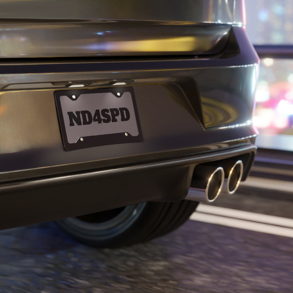 Vanity Plate - 'ND4SPD' Custom Metal License Plate