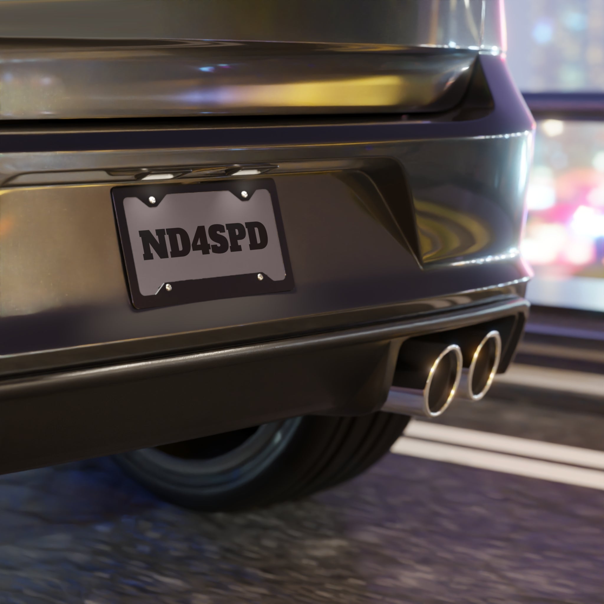 Vanity Plate - 'ND4SPD' Custom Metal License Plate