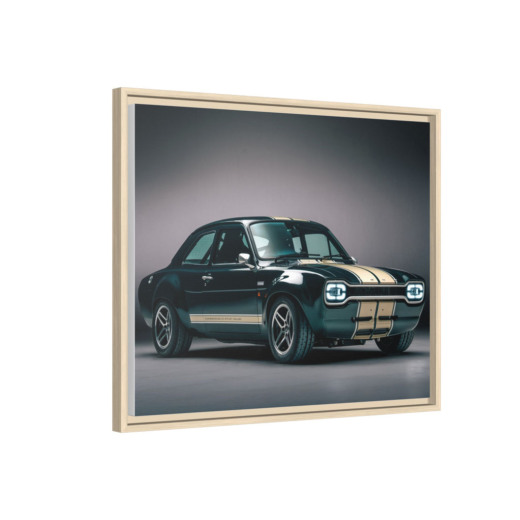 Framed Matte Canvas – Classic Retro Muscle Car Wall Art