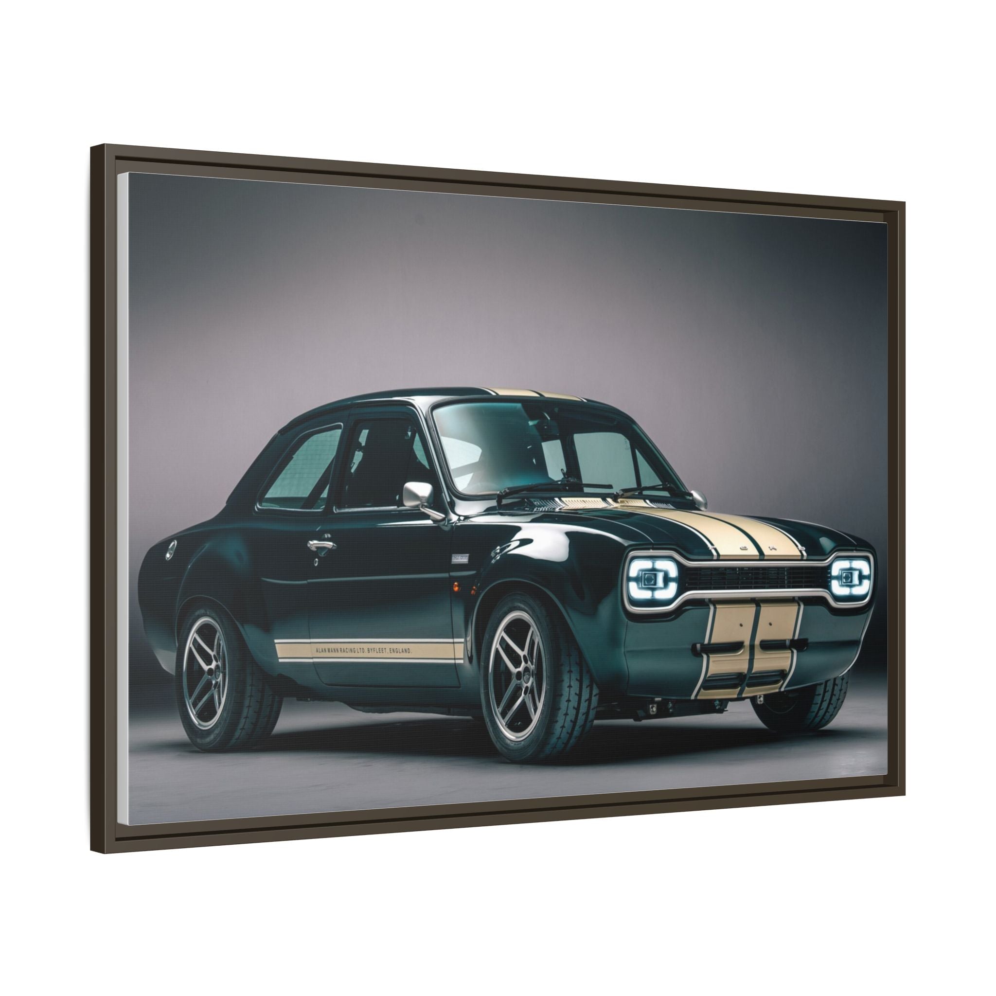 Framed Matte Canvas – Classic Retro Muscle Car Wall Art