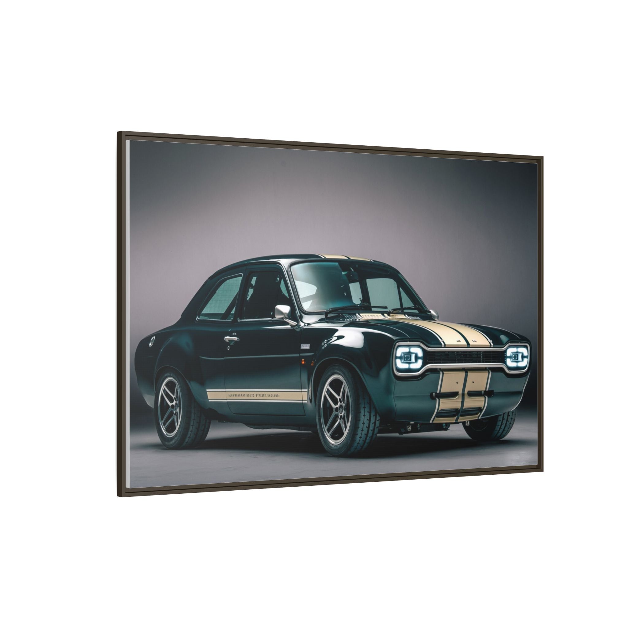 Framed Matte Canvas – Classic Retro Muscle Car Wall Art
