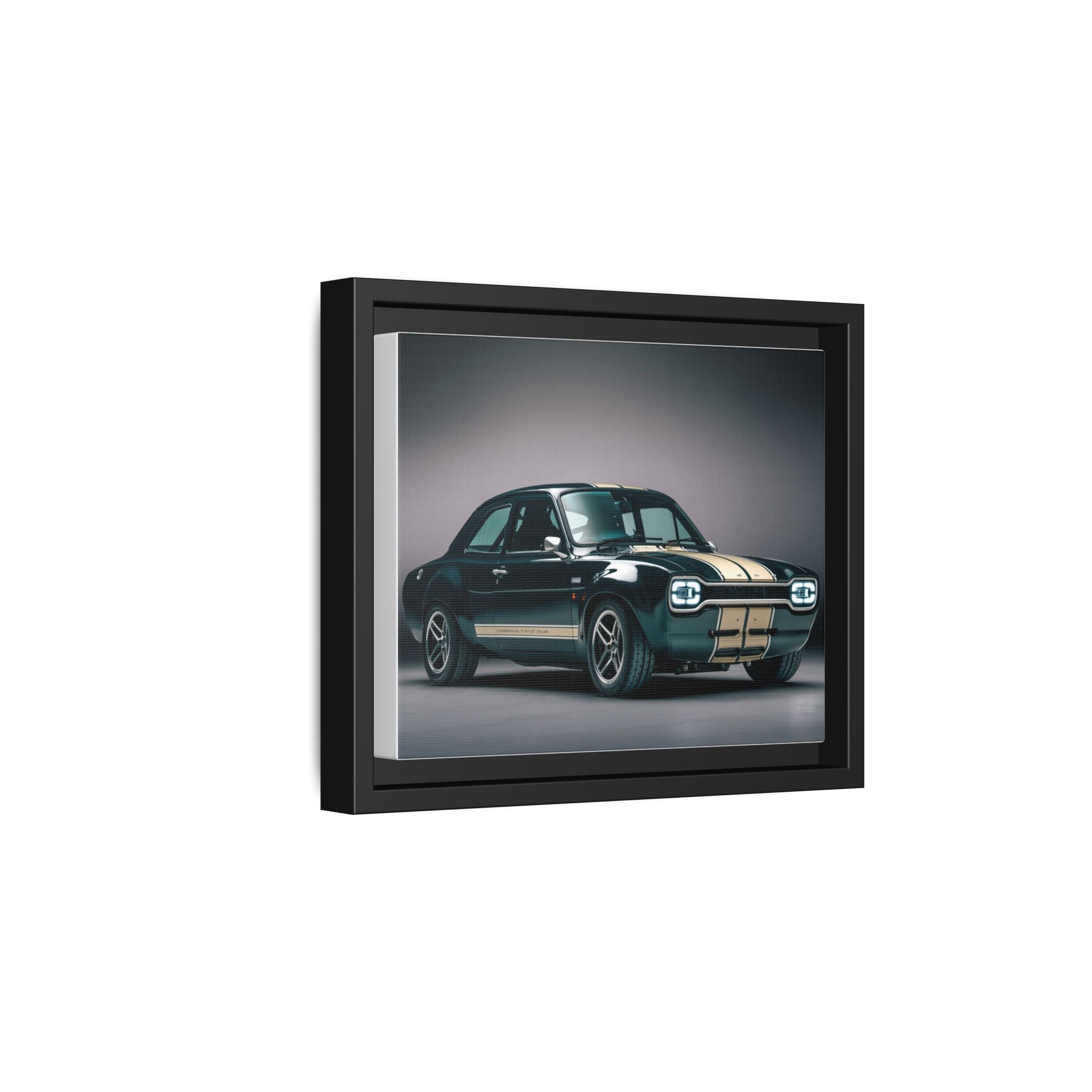 Framed Matte Canvas – Classic Retro Muscle Car Wall Art