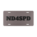 Vanity Plate - 'ND4SPD' Custom Metal License Plate