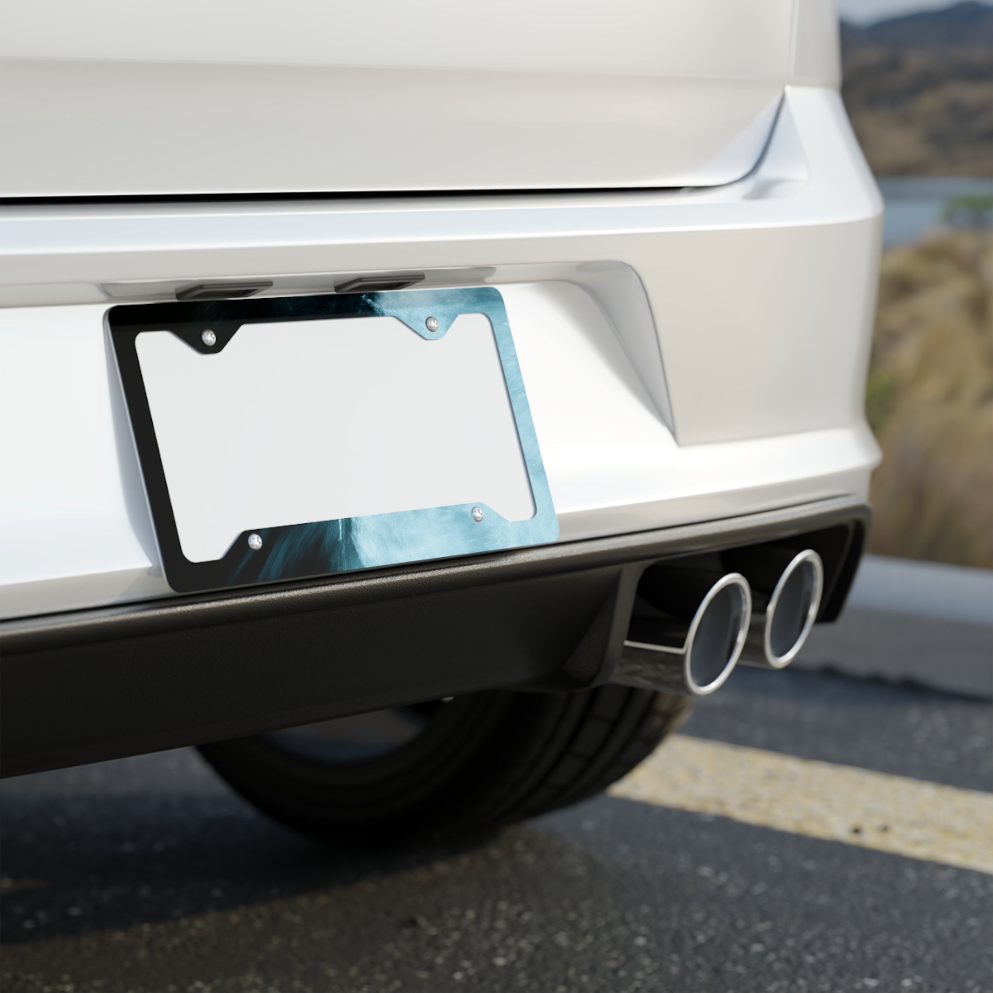 Metal License Plate Frame — Ocean Wave Stainless Steel Car Frame