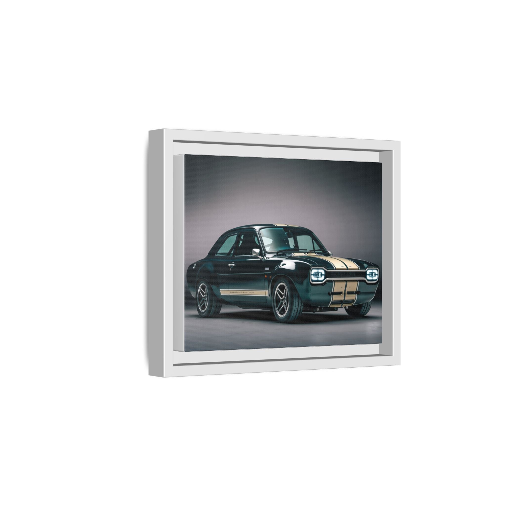 Framed Matte Canvas – Classic Retro Muscle Car Wall Art