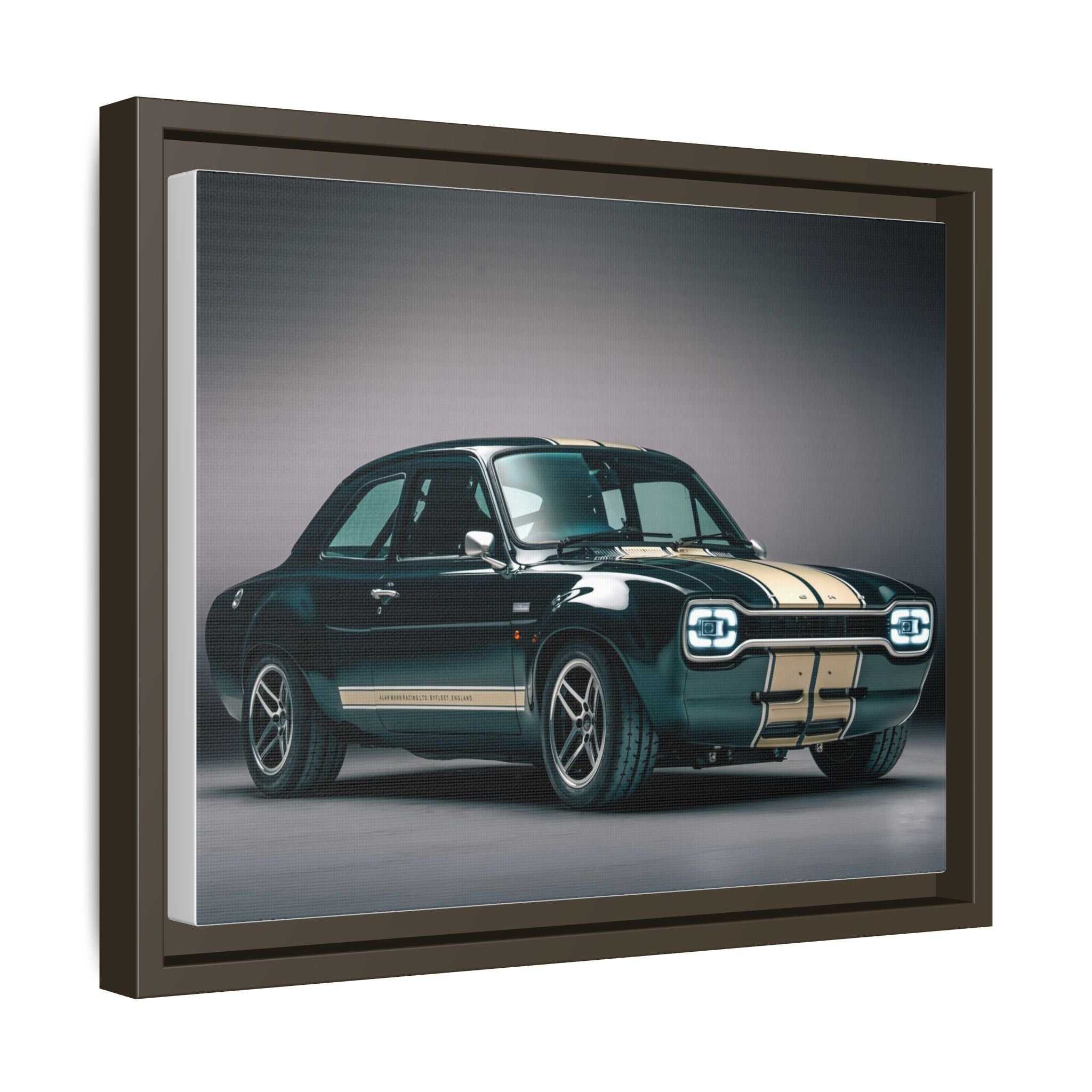 Framed Matte Canvas – Classic Retro Muscle Car Wall Art
