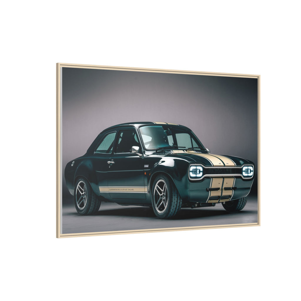 Framed Matte Canvas – Classic Retro Muscle Car Wall Art