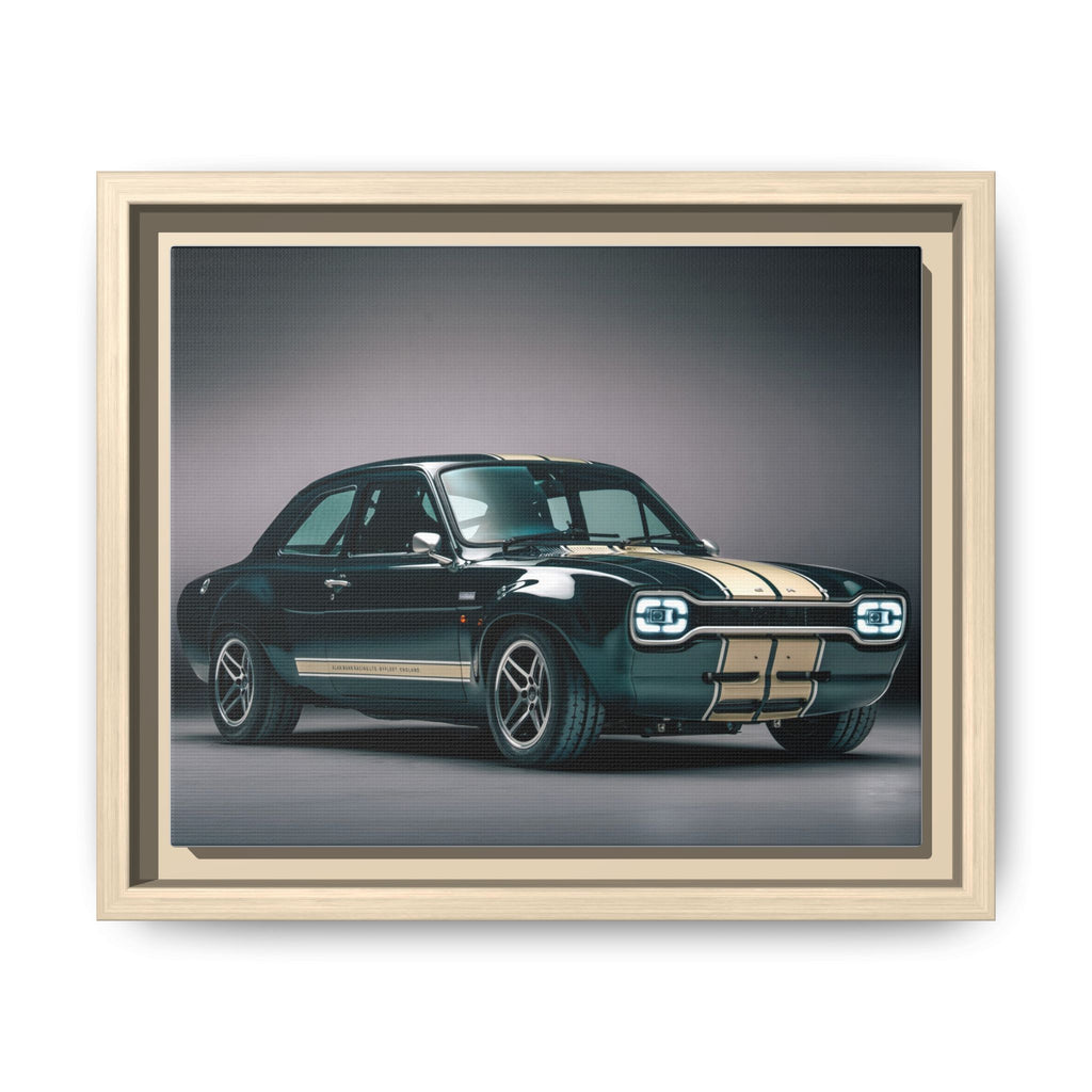 Framed Matte Canvas – Classic Retro Muscle Car Wall Art
