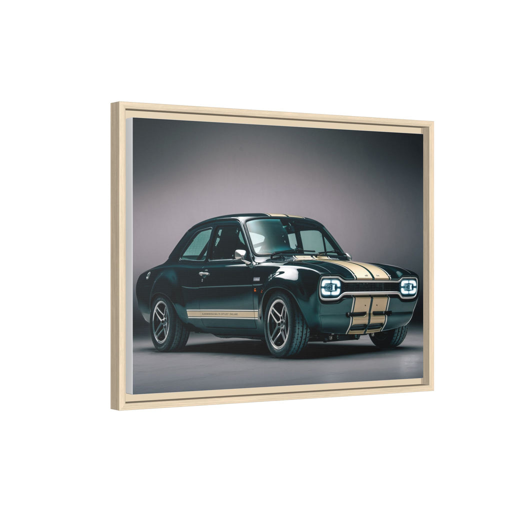 Framed Matte Canvas – Classic Retro Muscle Car Wall Art