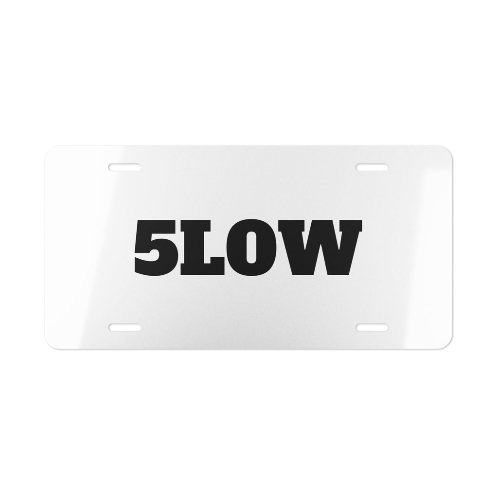 Vanity License Plate – Bold "5LOW" Custom Plate for Cars