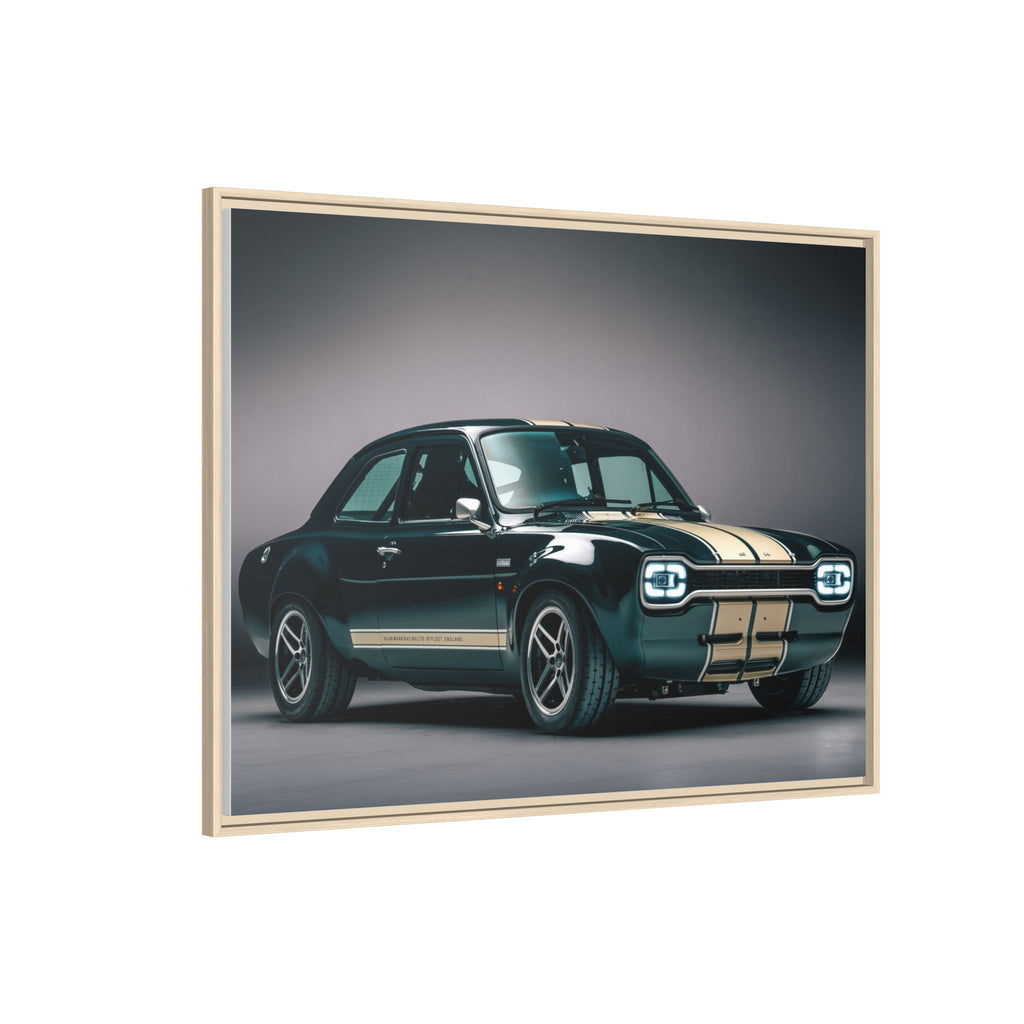 Framed Matte Canvas – Classic Retro Muscle Car Wall Art