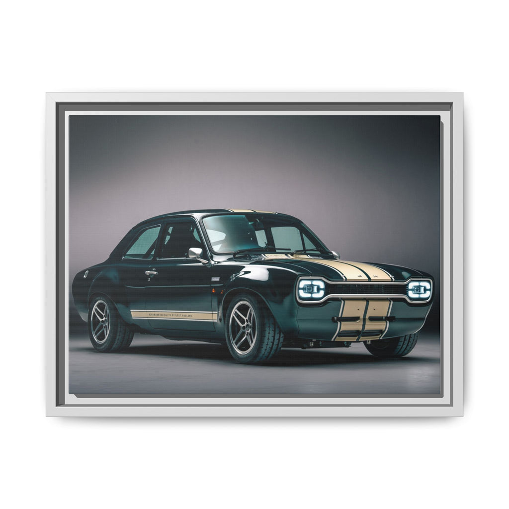 Framed Matte Canvas – Classic Retro Muscle Car Wall Art