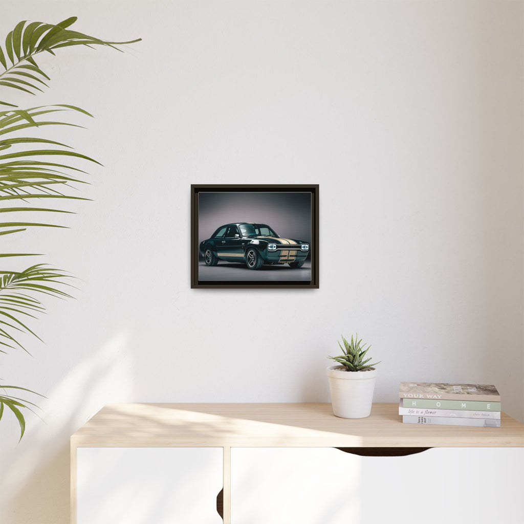 Framed Matte Canvas – Classic Retro Muscle Car Wall Art