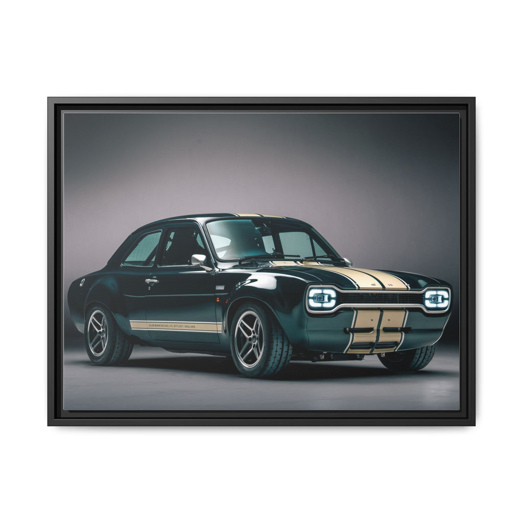 Framed Matte Canvas – Classic Retro Muscle Car Wall Art