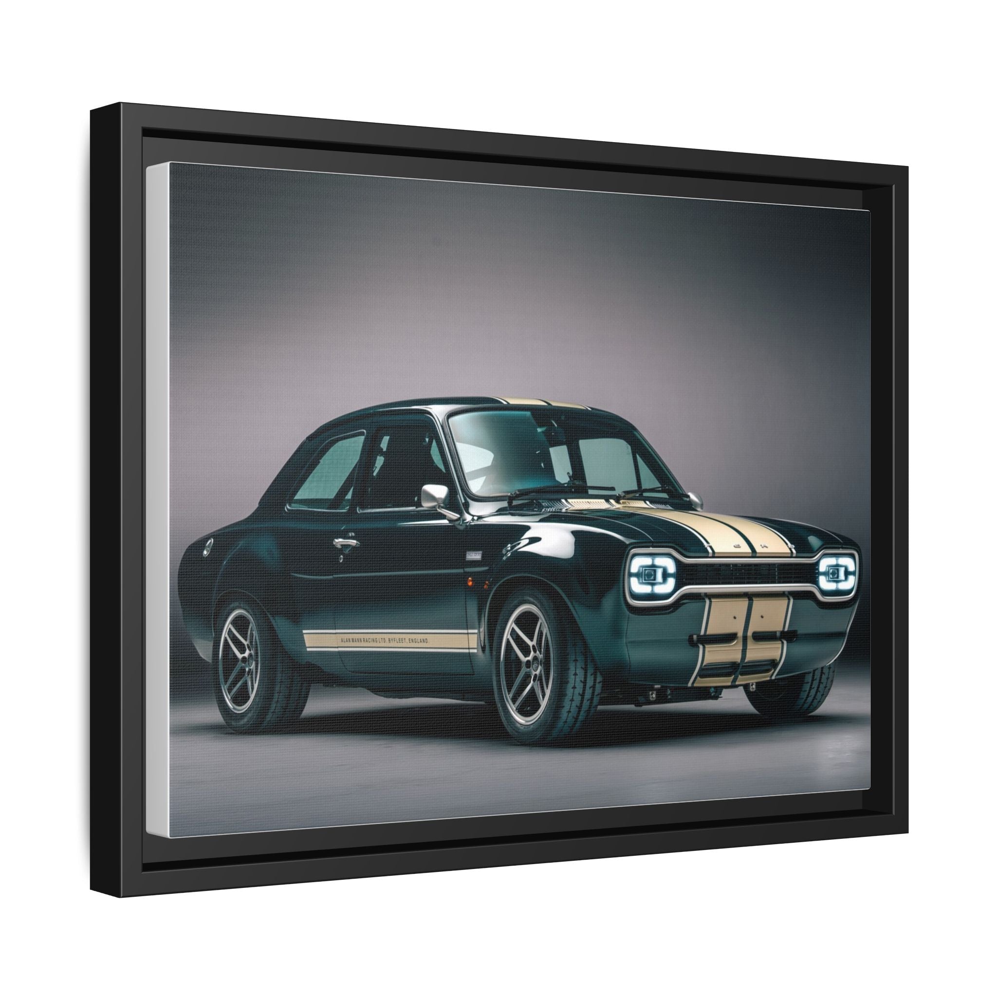 Framed Matte Canvas – Classic Retro Muscle Car Wall Art