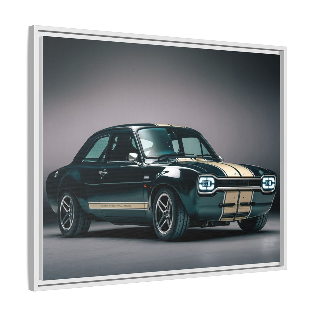 Framed Matte Canvas – Classic Retro Muscle Car Wall Art