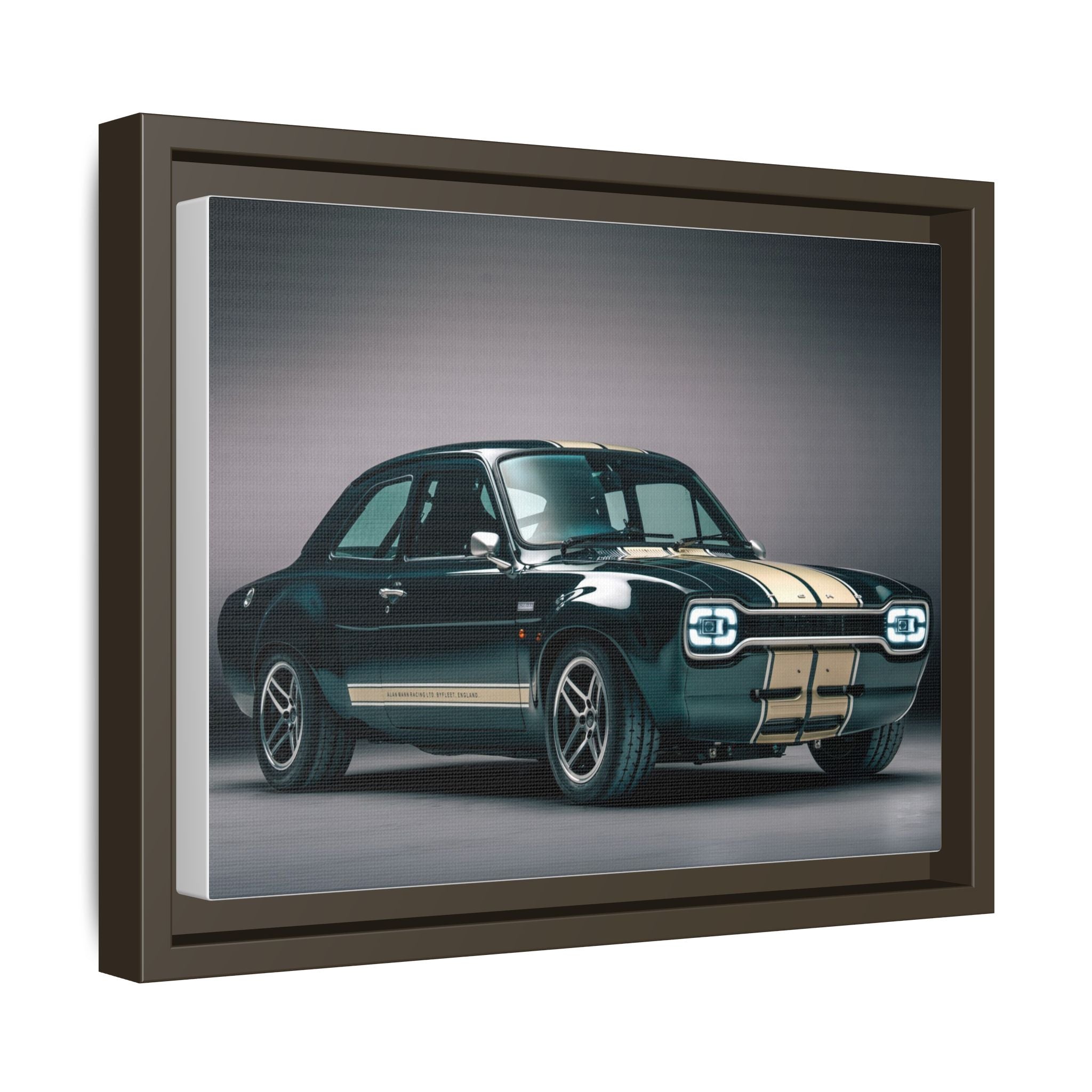 Framed Matte Canvas – Classic Retro Muscle Car Wall Art