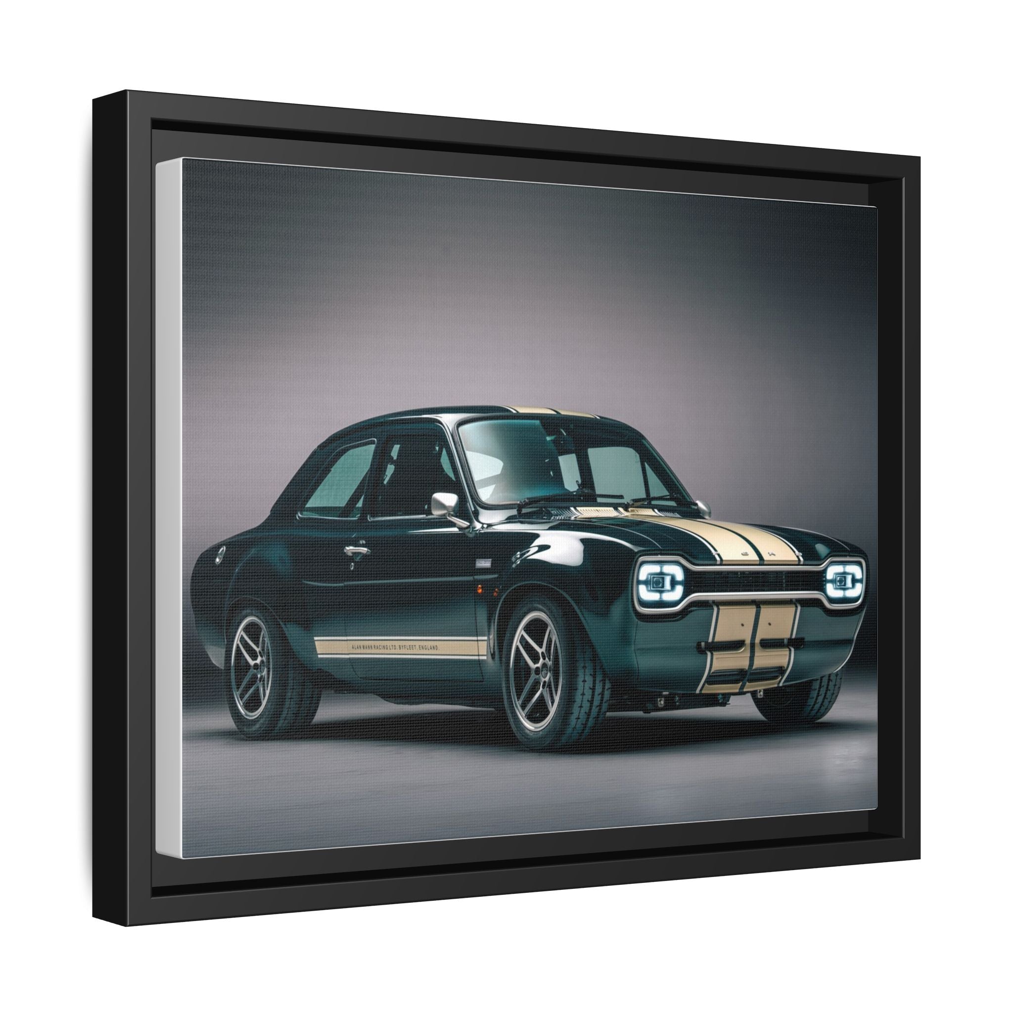 Framed Matte Canvas – Classic Retro Muscle Car Wall Art