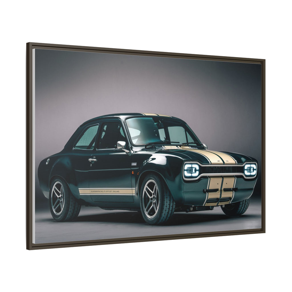 Framed Matte Canvas – Classic Retro Muscle Car Wall Art