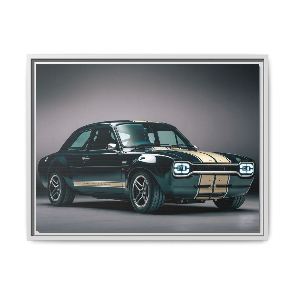 Framed Matte Canvas – Classic Retro Muscle Car Wall Art