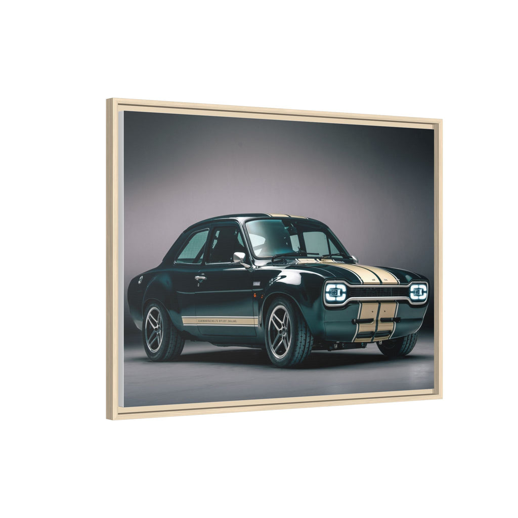 Framed Matte Canvas – Classic Retro Muscle Car Wall Art