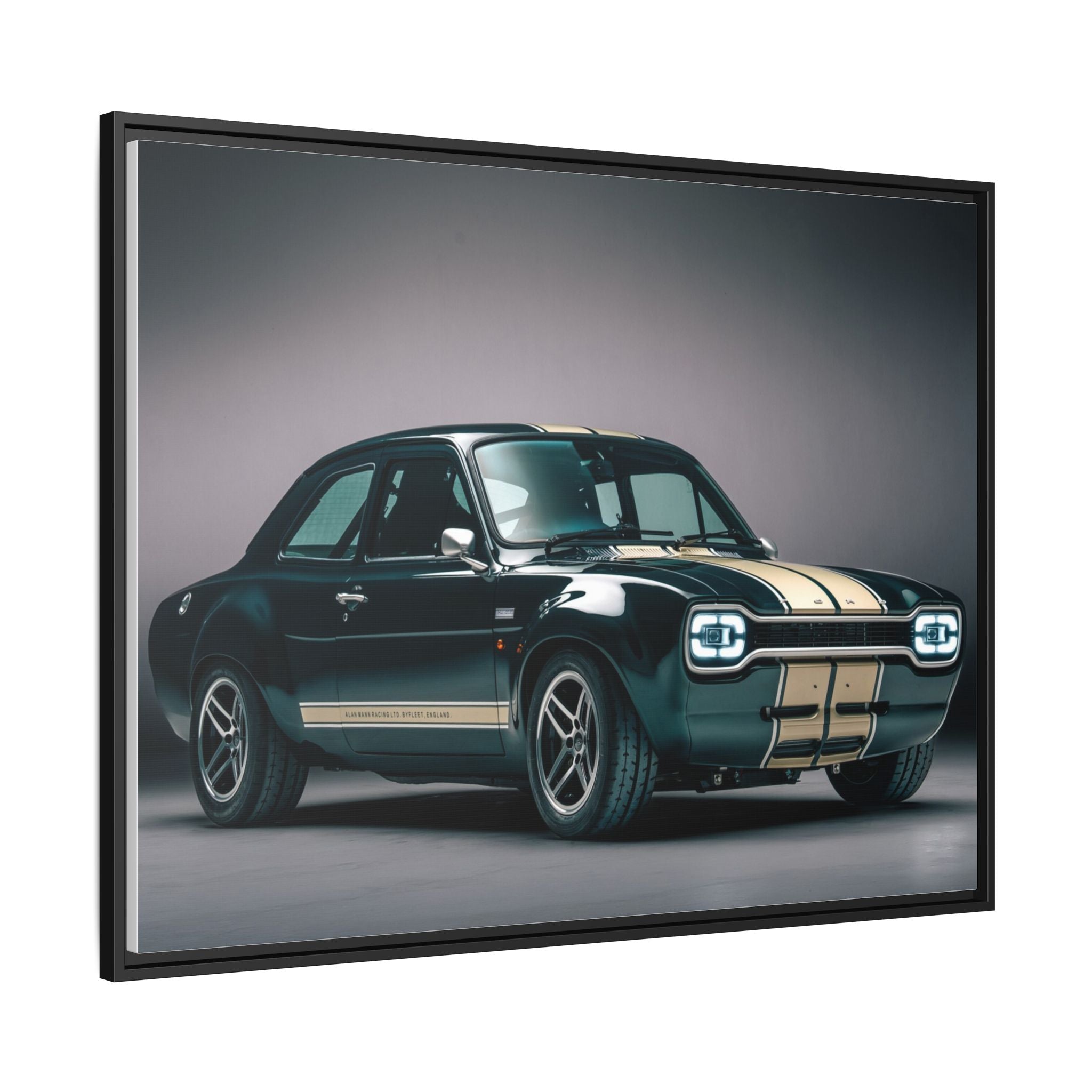 Framed Matte Canvas – Classic Retro Muscle Car Wall Art