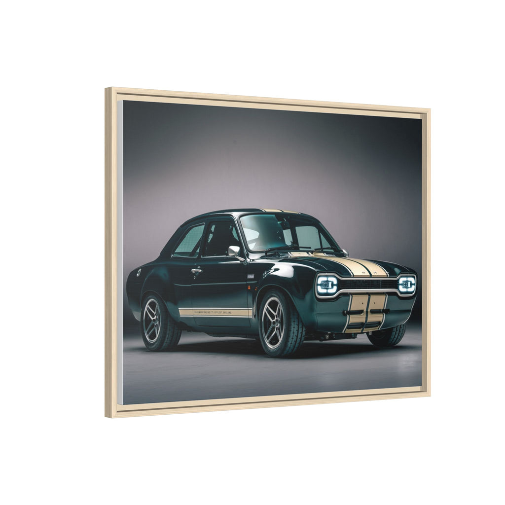 Framed Matte Canvas – Classic Retro Muscle Car Wall Art