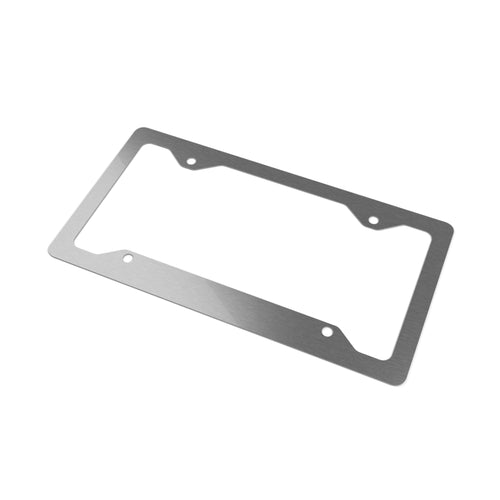 Abstract Brushstroke Metal License Plate Frame