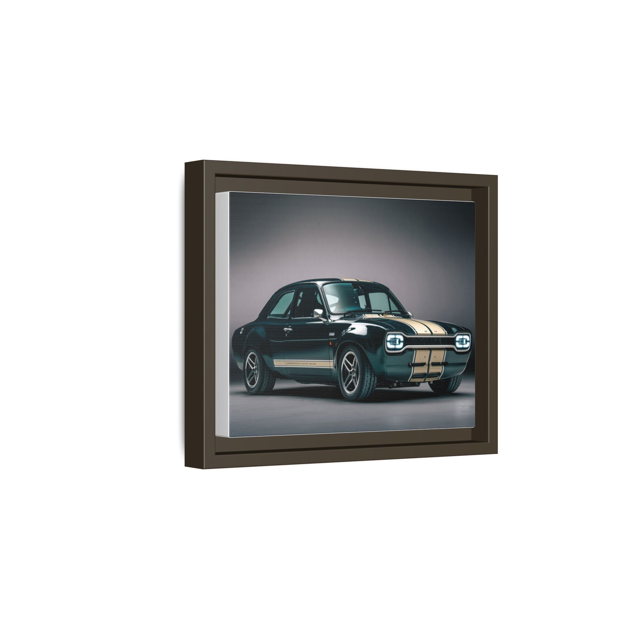 Framed Matte Canvas – Classic Retro Muscle Car Wall Art