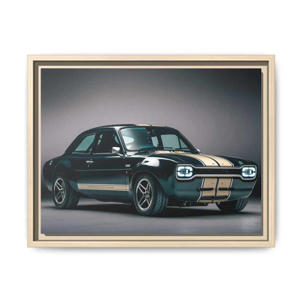 Framed Matte Canvas – Classic Retro Muscle Car Wall Art