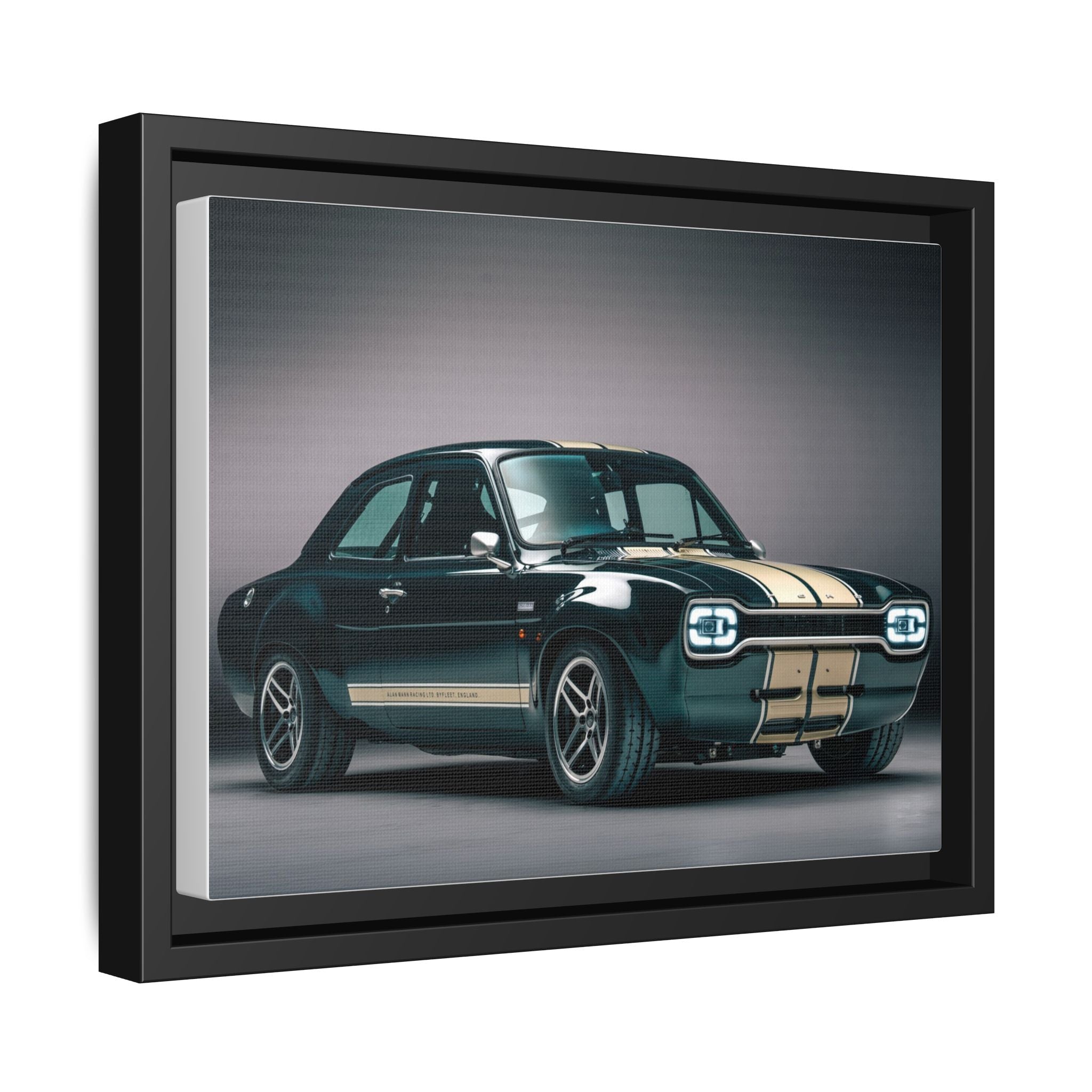 Framed Matte Canvas – Classic Retro Muscle Car Wall Art