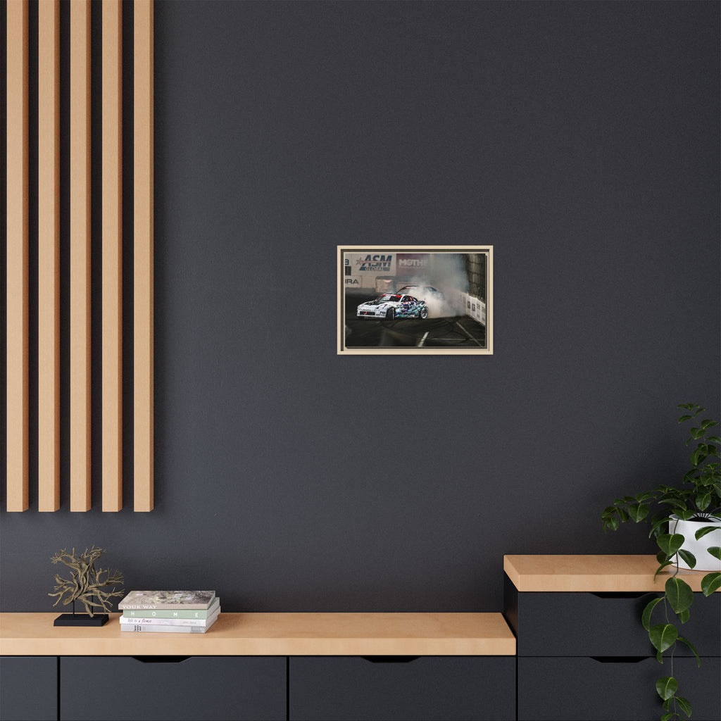 Drift Racing Canvas Print — Framed Matte Automotive Wall Art