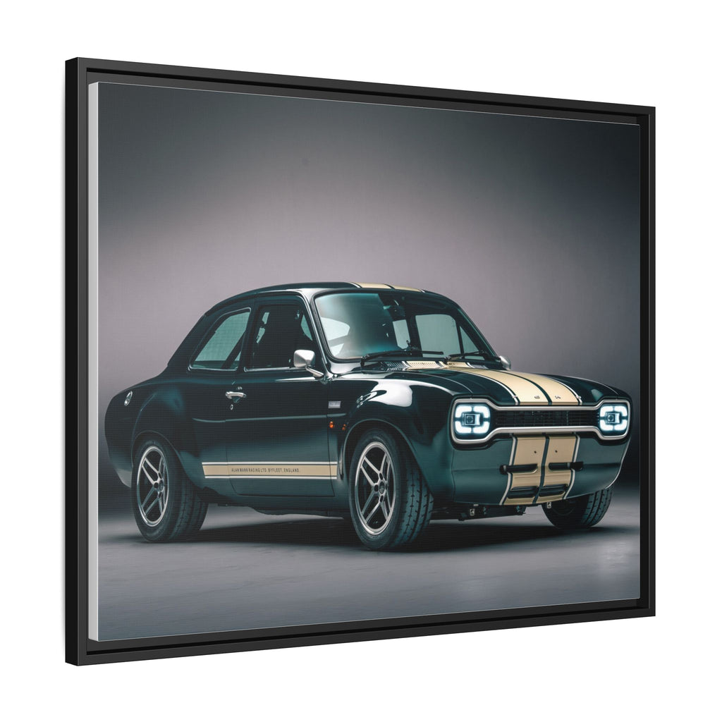 Framed Matte Canvas – Classic Retro Muscle Car Wall Art