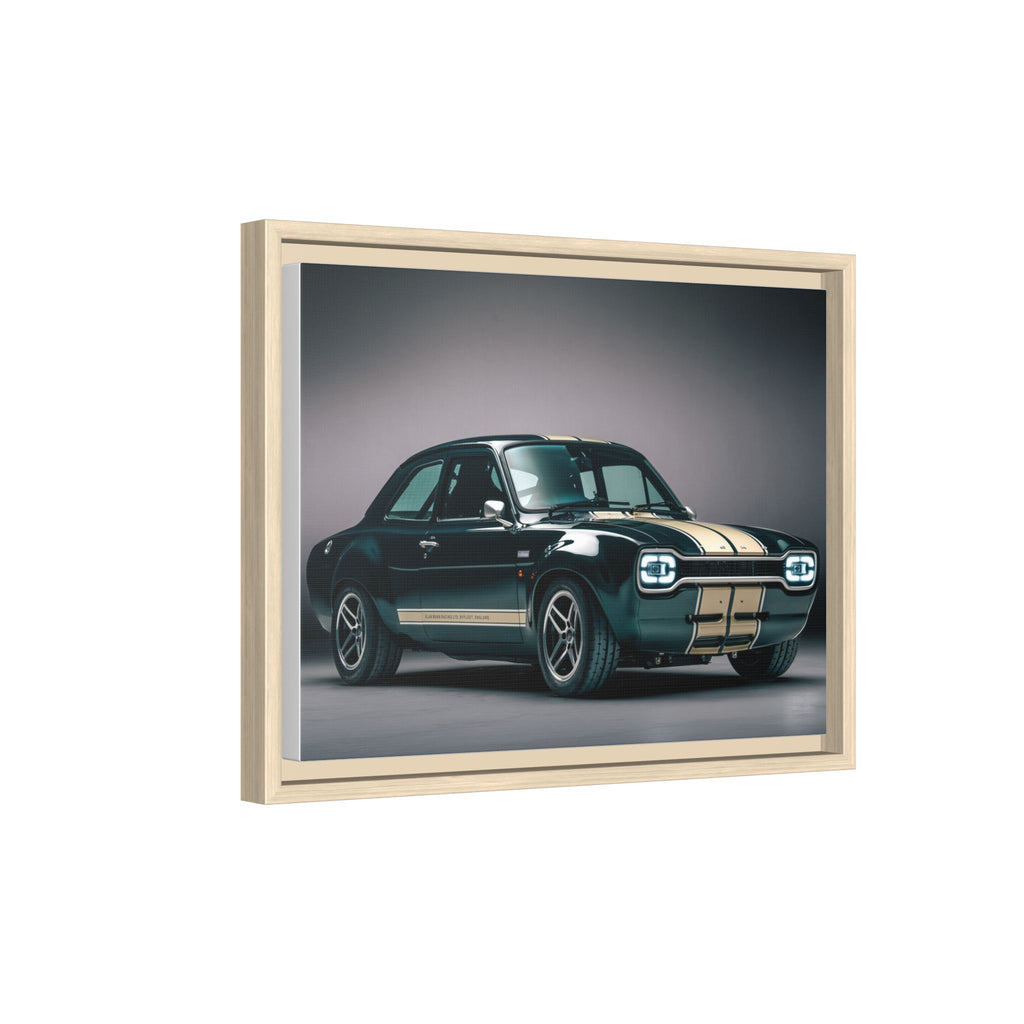Framed Matte Canvas – Classic Retro Muscle Car Wall Art
