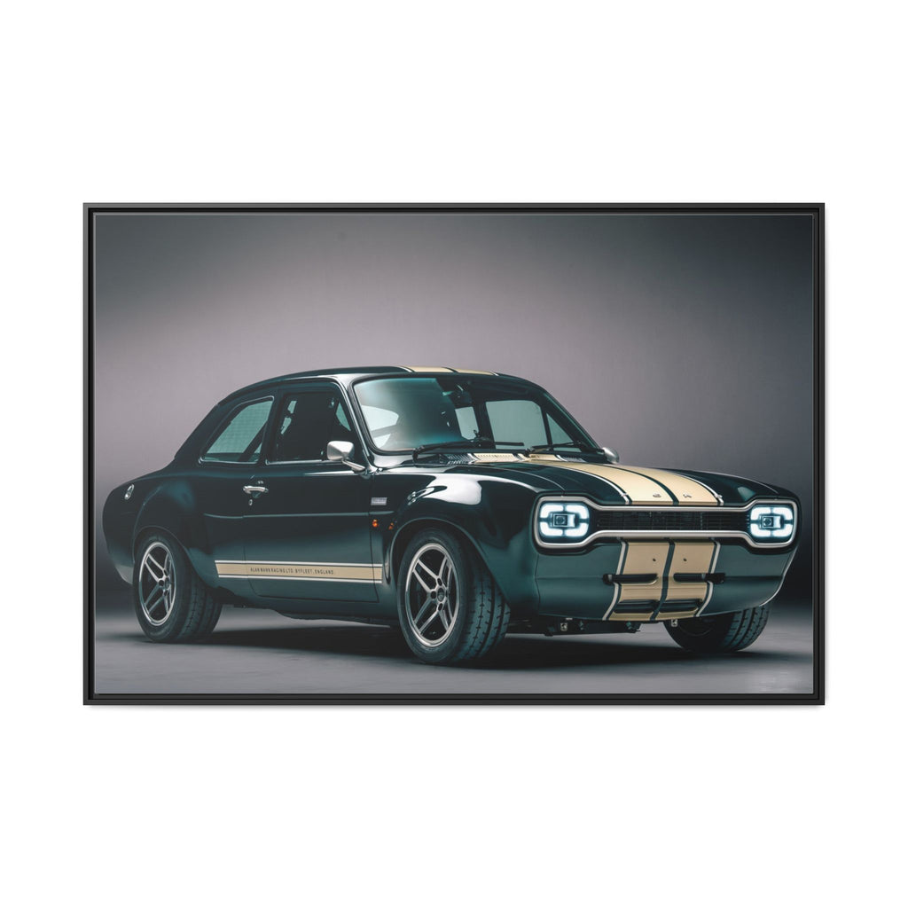 Framed Matte Canvas – Classic Retro Muscle Car Wall Art