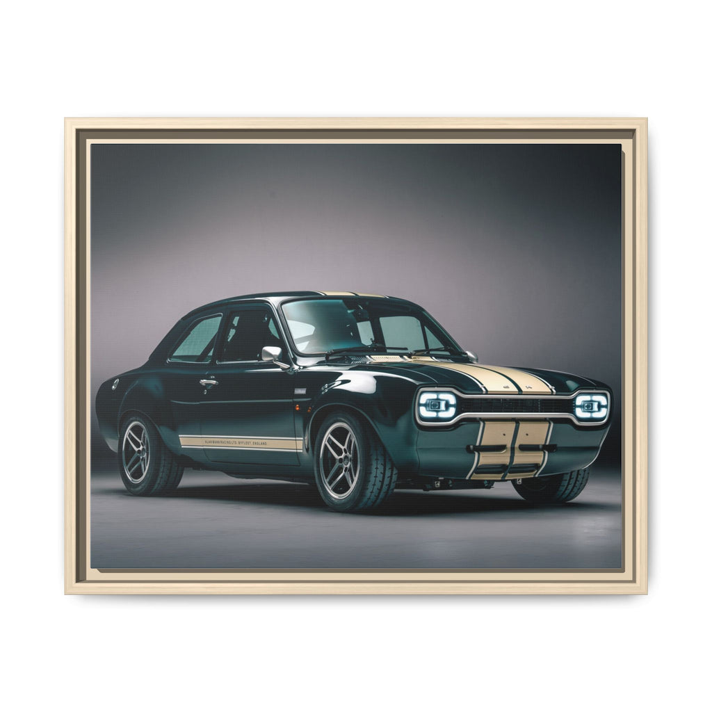 Framed Matte Canvas – Classic Retro Muscle Car Wall Art
