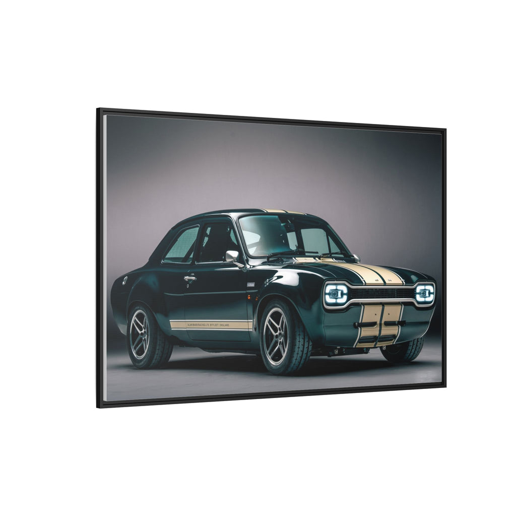 Framed Matte Canvas – Classic Retro Muscle Car Wall Art