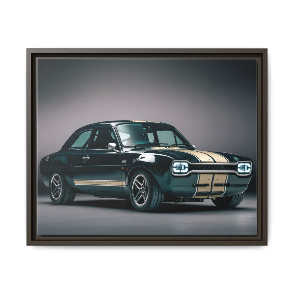 Framed Matte Canvas – Classic Retro Muscle Car Wall Art