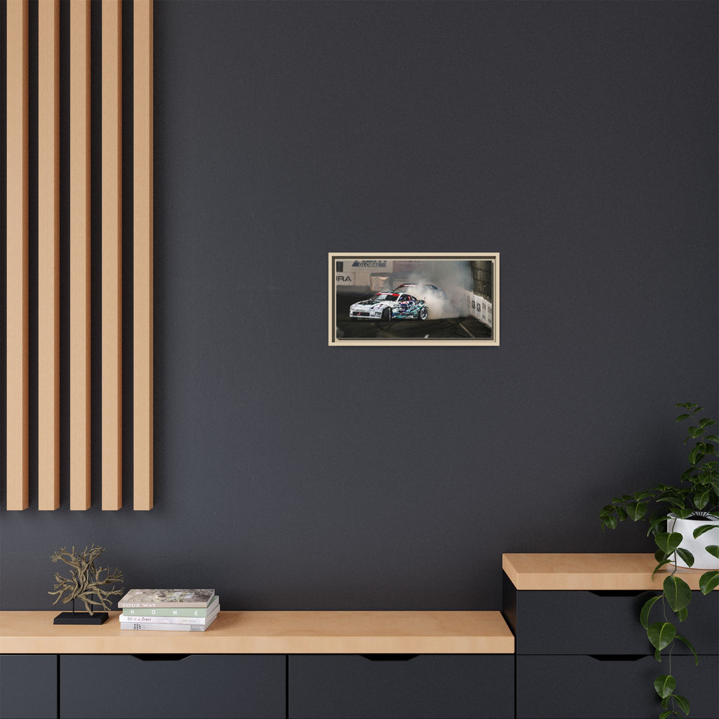 Drift Racing Canvas Print — Framed Matte Automotive Wall Art