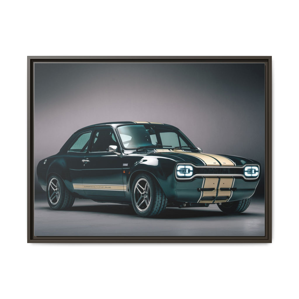 Framed Matte Canvas – Classic Retro Muscle Car Wall Art