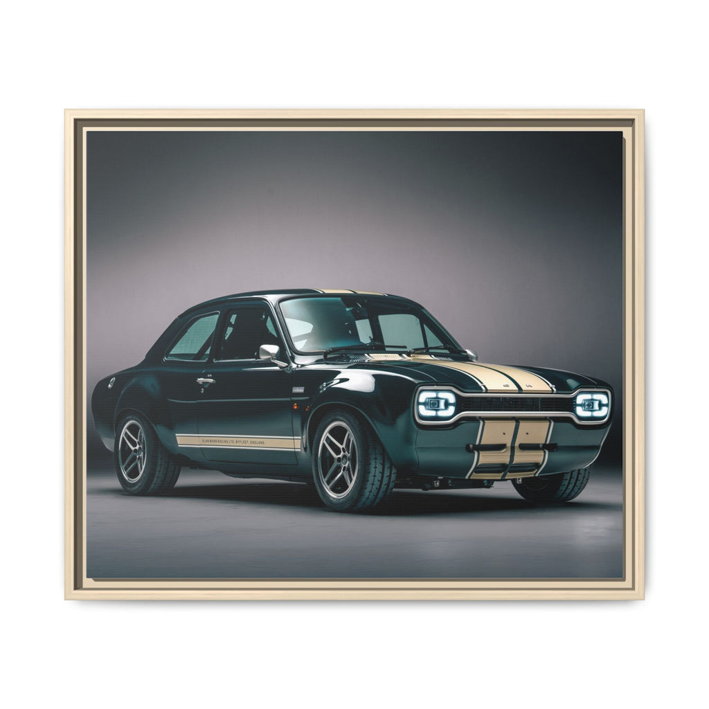 Framed Matte Canvas – Classic Retro Muscle Car Wall Art