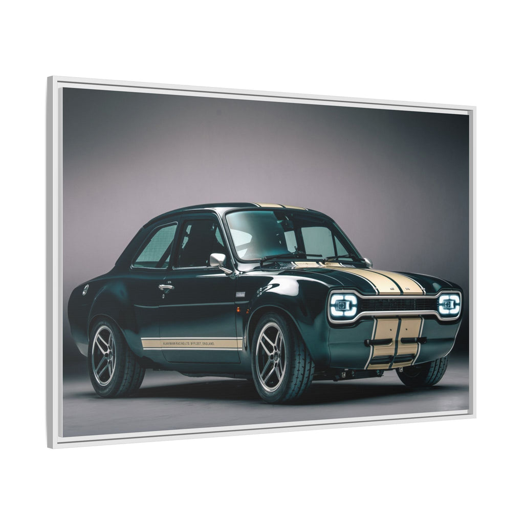 Framed Matte Canvas – Classic Retro Muscle Car Wall Art