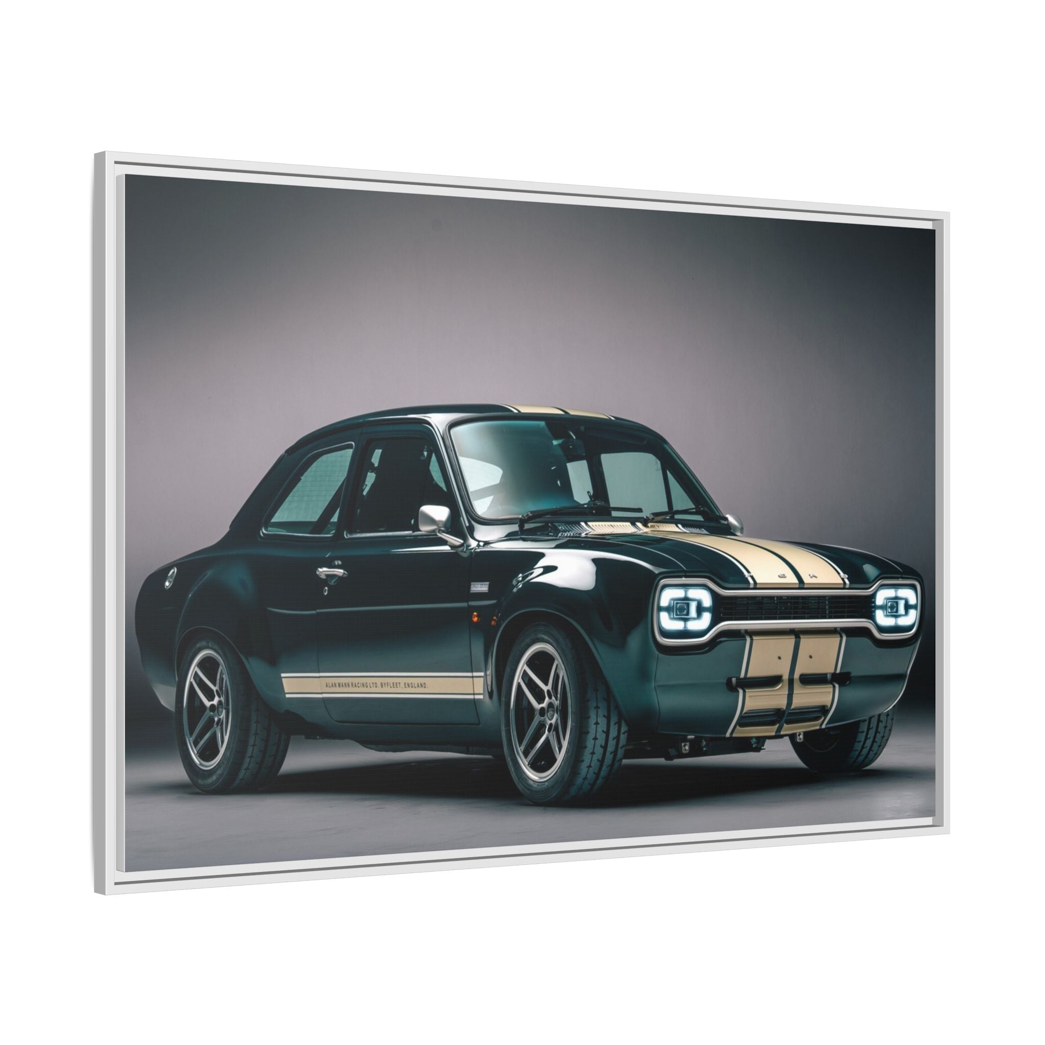 Framed Matte Canvas – Classic Retro Muscle Car Wall Art