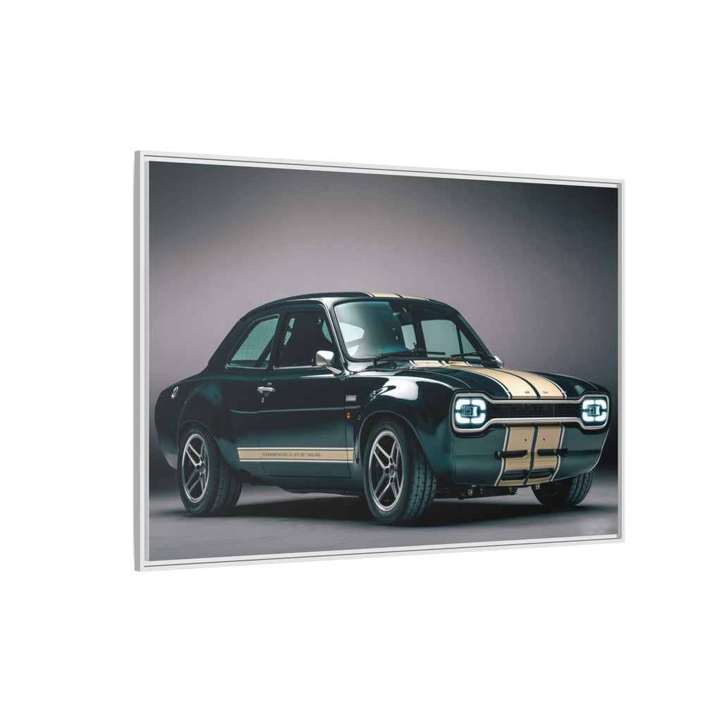 Framed Matte Canvas – Classic Retro Muscle Car Wall Art