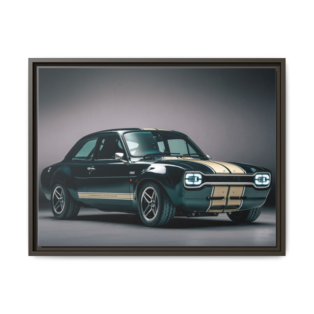Framed Matte Canvas – Classic Retro Muscle Car Wall Art