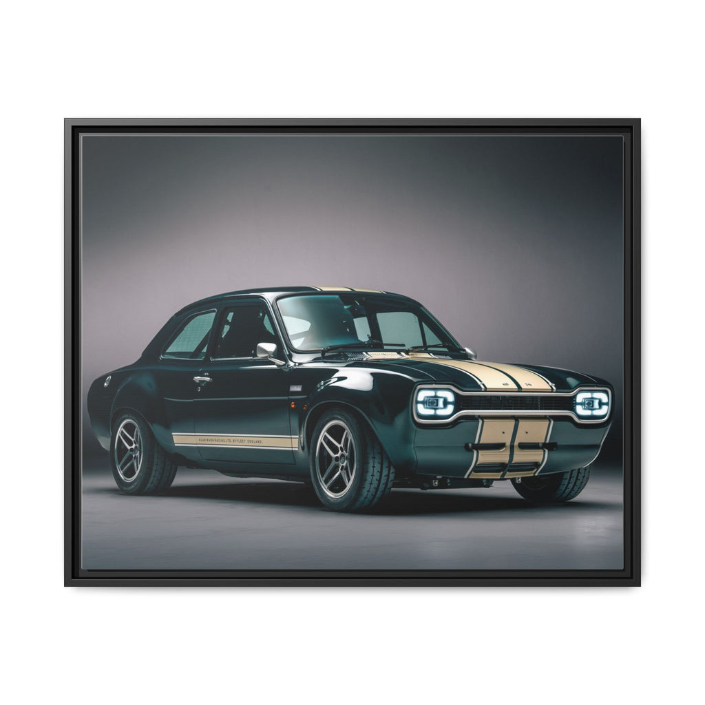 Framed Matte Canvas – Classic Retro Muscle Car Wall Art