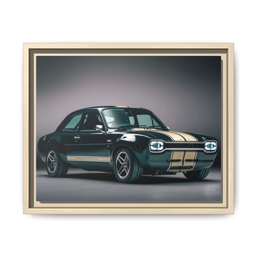 Framed Matte Canvas – Classic Retro Muscle Car Wall Art